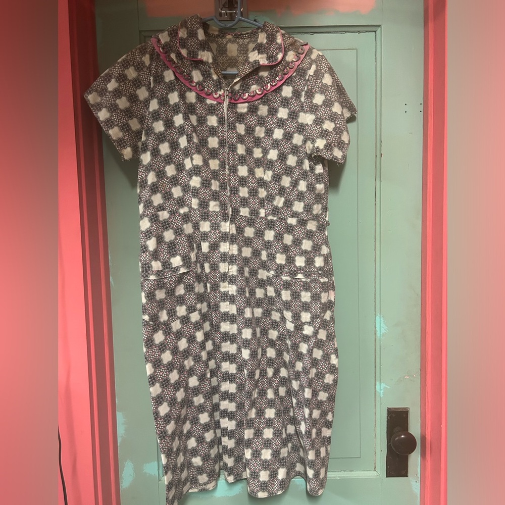 1960s cotton house dress